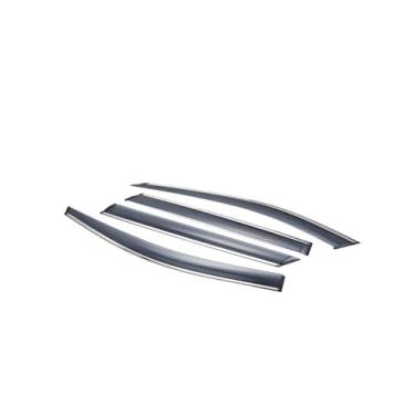 Imagem de GRJQRKHZ Defletor de janela lateral do carro para F&ord Focus Mk4 2019-2020 Weathershied viseira de porta vento sol proteção chuva janela lateral defletores de vento
