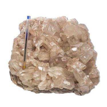 Imagem de Drusa de Cristal Quartzo Natural - Aglomerado de Pontas Naturais - 4,2