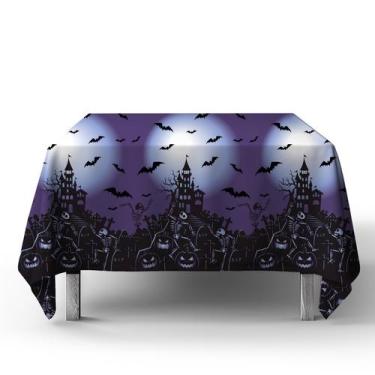 Imagem de Toalha Tnt Estampado para Festa Halloween1,40M X 2 M Roxo - Zantex