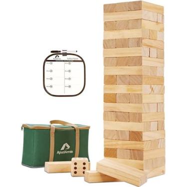 Imagem de Jogo Giant Tumble Tower ApudArmis Stack Over 1,5 m com 56 unidades