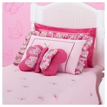 Imagem de Cobre Leito Solteiro Jardine 3 peças com Almofada Borboleta - JULIEN E