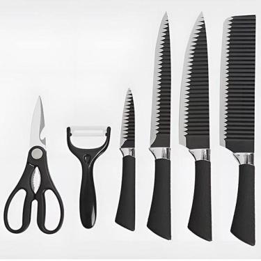 Imagem de Conjunto De Facas E Utensílios 6 Peças Profissional Cozinha