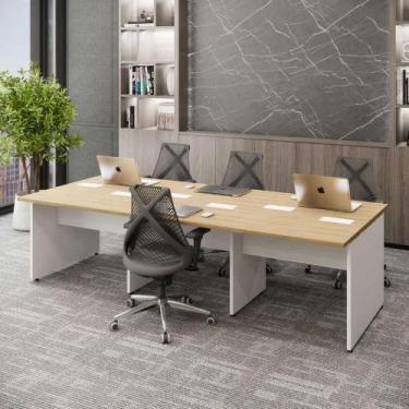 Imagem de Mesa de Trabalho Escritório para 6 pessoas 2,70m Mac Br F5 - F5 Office