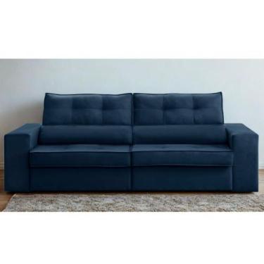 Imagem de Sofá Retrátil e Reclinável 2 lugares 1,90m com Molas Milão Suede Mirra