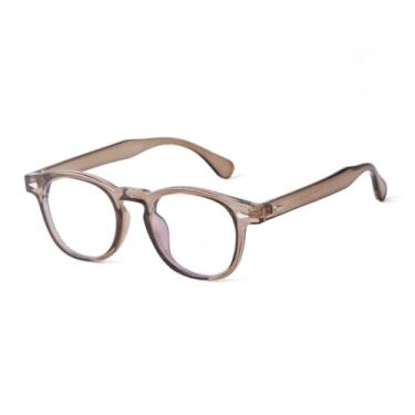 Imagem de Óculos de sol anti-luz azul com rebite retrô para mulheres e homens, clássico (C6)