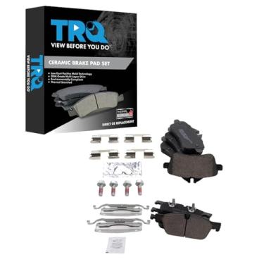 Imagem de TRQ Pastilhas de freio de cerâmica compatíveis com Mercedes-Benz GL550 2017-2018 GLE43 AMG 2016 GLE450 AMG GLS550 2014 ML550