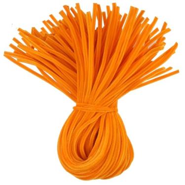 Imagem de TOAOB 50 peças de limpadores de cachimbo longos amarelo dourado hastes de chenille de 61 cm de varas difusas suprimentos de artesanato para projetos de artesanato DIY decorações de casa