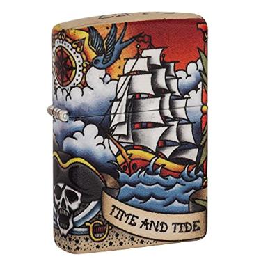 Imagem de Zippo Isqueiro de bolso com design de tatuagem náutica 540