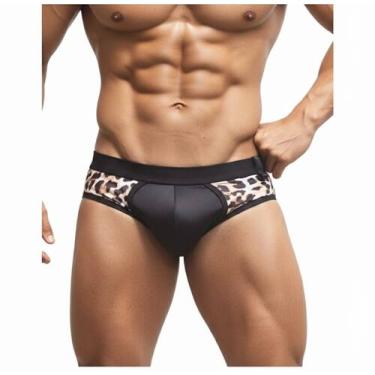 Imagem de sunga slip animal onça com preto Alvez Alves 2026, Onça com preto, 46/