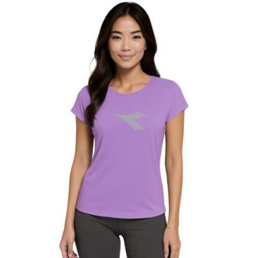 Imagem de Camiseta Diadora Big Logo Feminina - Lilás M, Roxo, M