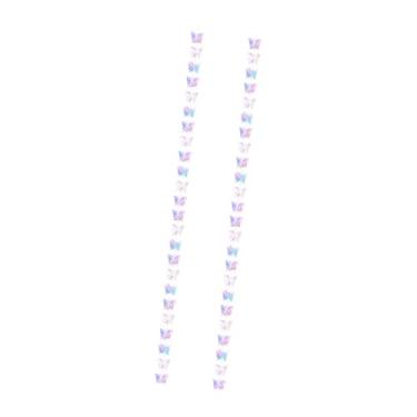 Imagem de IEUDNS 2x guirlandas de borboletas de papel 3D, serpentinas de festa, pano de fundo, banners pendurados para parede