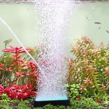 Imagem de hygger Pedra de ar para aquário: kit difusor de oxigênio dissolvido alto para aquário de água doce ou salgada hidropônica hidropônica e bomba de ar - pedra de bolha de ar de 7,9 cm L x 11,4 cm L