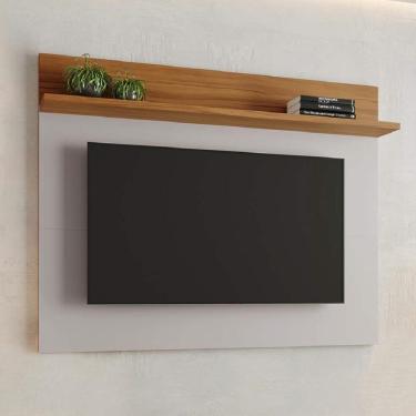 Imagem de Painel Para Tv Smart Até 50" Nt 1185 Off White / Freijó
