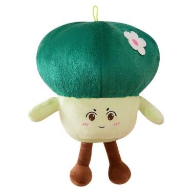 Imagem de Brinquedo de pelúcia, boneca de brócolis, recheado macio, vegetal de d
