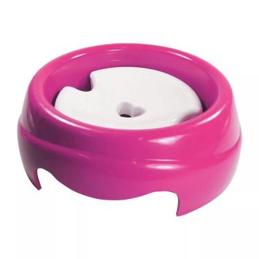 Imagem de Bebedouro P/ Cães Pelo Longo Plastico 1000ml Rosa