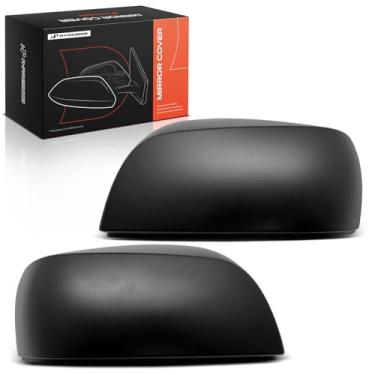 Imagem de A-Premium 2 peças de tampas de espelho retrovisor do lado do motorista e do passageiro - compatível com Subaru Forester 2014-2018, Impreza 2012-2014 - preto texturizado, sem furo de seta