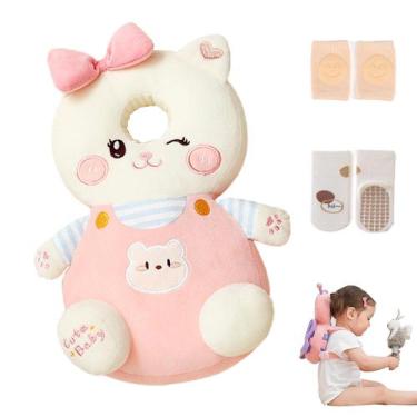 Imagem de Mochila protetora de cabeça Baby Walker AUKOUPCIL Cats