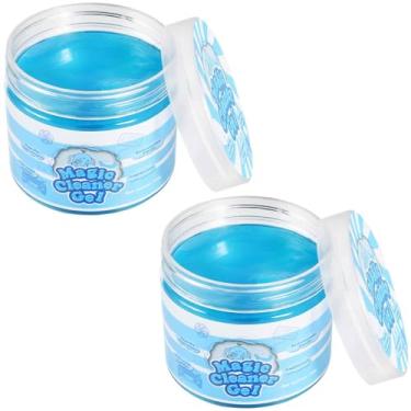 Imagem de SenseYo Pacote com 2 massas de gel de limpeza de carro, limpador de interiores de carro, ferramentas de detalhamento automático universais para câmera de teclado de notebook