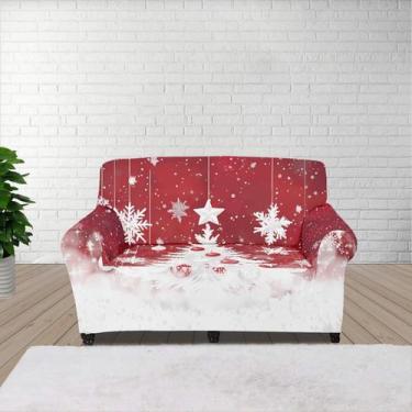 Imagem de Capa de sofá FKELYI, protetor de móveis de árvore de Natal