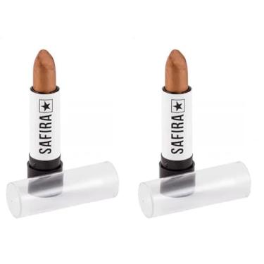 Imagem de Safira Batom Stick Cremoso Linha Basic N 33 Nude Bs98754 (Pacote de 2)