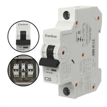 Imagem de Disjuntor Termomagnético 1 Polo Monopolar 3KA DIN 10a 16a 20a 25a 32a 