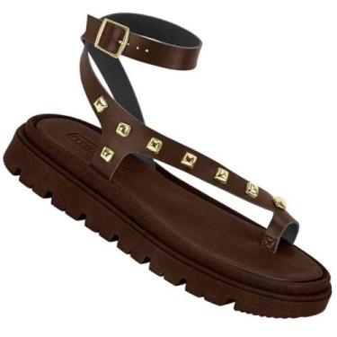 Imagem de Sandalia Moleca 5504.121 Feminina, Chocolate, 37