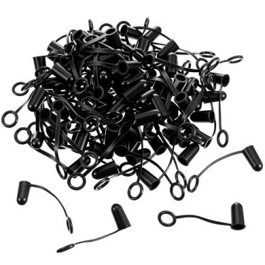 Imagem de Xindojuz Pacote com 100 tampas de bico de licor, tampas de borracha preta, tampa de garrafa de licor de azeite de oliva, tampas de proteção para bico de azeite de oliva, garrafas de licores, bicos de