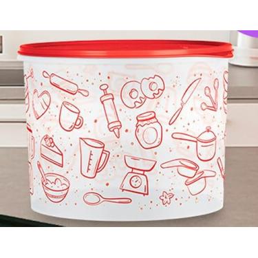 Imagem de Caixa redonda 5,5 lts - T U P P E R W A R E - Estampa Receitas