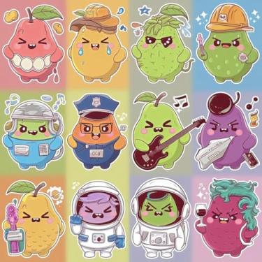 Imagem de Adesivos Decorativos Kawaii para Crianças - Personagens fofos para Quarto, Cadernos e Parede 40x40cm