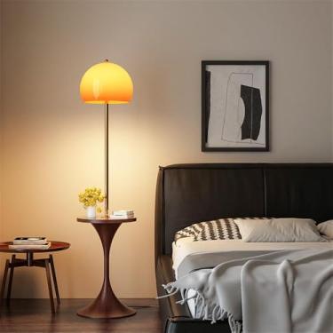 Imagem de Luminária de chão contemporânea de luxo, com design moderno e artístico, ideal para sala de estar, quarto, escritório, casa de campo, hotel ou residências. Possui LED, design retrô e criativ