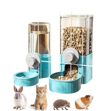 Imagem de GPY Alimentador automático de animais de estimação por gravidade e dispensador de água, alimentador automático de coelho e dispensador de água para cães para cães, gatos, animais de estimação, grande