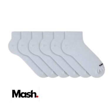 Imagem de Kit 12 Pares De Meias Masculina Mash De Algodão Básicas Cano Médio Lis