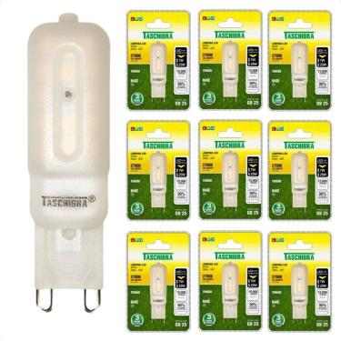 Imagem de 10 Lâmpadas Led Taschibra G9 Bipino 2,5W Leitosa 2700K 110V