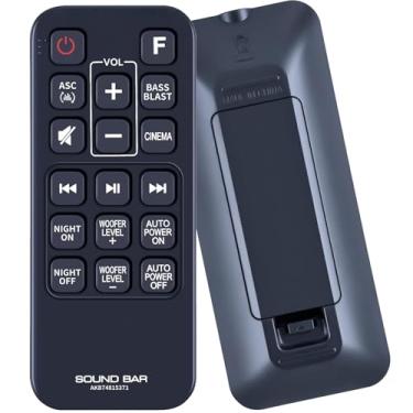 Imagem de AKB74815371 Controle remoto de substituição compatível com a barra de som sem fio LG, para sistema de alto-falantes LG Soundbar SK3D SK4D SJ3 SJ4 SL3D SPH4B-W SPJ4B-W
