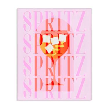 Imagem de Stupell Industries Arte de parede retrô em tela pastel spritz, design de Lil' Rue, 20 x 16