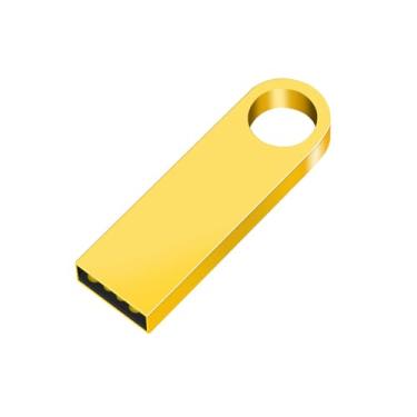 Imagem de Pen drive USB de metal de 16 GB, cartão de memória USB 2.0, pen drive portátil para PC, laptop