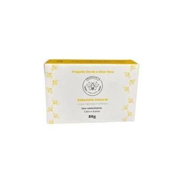 Imagem de Sabonete Natural Propovets 80g Com Própolis Verde para Cães e Gatos 80