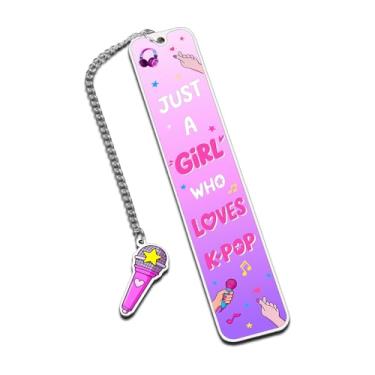 Imagem de Marcador de livro K-Pop para amantes de música – Presente Kpop Merch para meninas adolescentes, fãs de K-Drama, lembrancinhas de festa de música, presentes de drama K para mulheres, coisas coreanas