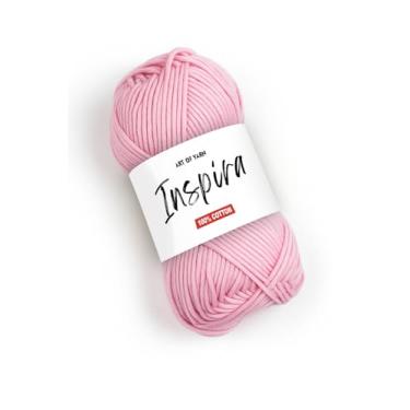 Imagem de Art of Yarn İnspira 100% fio de algodão – 3 fios DK leves, macios e suaves para crochê, tricô e artesanato – 50 g, 85 m (92,96 jardas) – Perfeito para cobertores de bebê, cachecóis e mais – 1 novelo