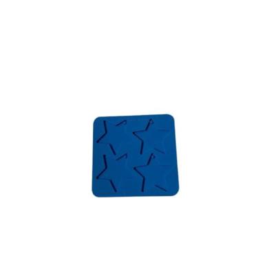 Imagem de Molde de Silicone para Resina - Chaveiro Estrela 5cm 4 Cavidades - Pan