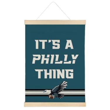 Imagem de ATBWGT Decoração engraçada de arte de parede, decoração de quarto de futebol para quarto de meninos, moldura de pôster esportivo azul para academia, meninos, quarto, dormitório, casa, sala de estar