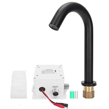 Imagem de YOUTHINK Torneira Com Sensor Preto, Torneira Automática Inteligente para Lavatório, Pia de Cozinha para Casa, Hotel, Cobre