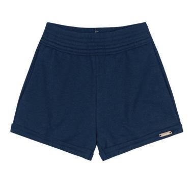 Imagem de Shorts Básico Infantil Feminina de Moletinho Brandili-Feminino