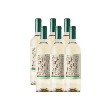 Imagem de Vinho Branco Narracion Sauvignon Blanc Chile 750ml Kit 6 Und