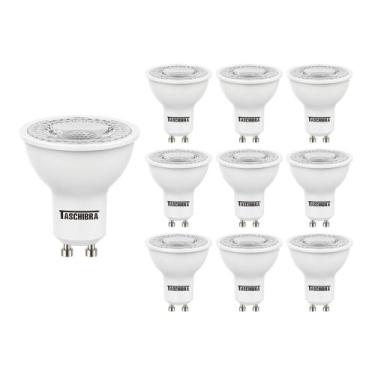 Imagem de 10 Lâmpadas LED Taschibra Tdl 35 Dicroica Mr16 4,9W Bivolt Gu10 6500K 