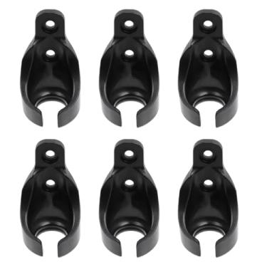 Imagem de LC LICTOP Receptor de elástico universal, 6 peças de suportes de receptores de bola elástica preta para persianas de rolo para persianas de rolo ao ar livre