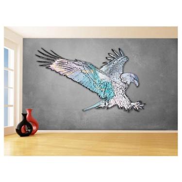 Imagem de Papel De Parede 3D Animais Pop Art Águia Voando 3,5M Pxa256 - Você Dec