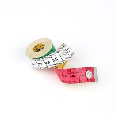 Imagem de Fita Métrica Macia Com Fivela De Quatro Cores 150cm Multifuncional Par