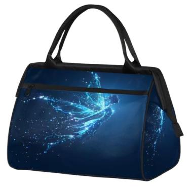 Imagem de Bolsa feminina floral Paisley étnica retrô pequena para o fim de semana para mulheres e homens, bolsa esportiva leve para academia, Cor: 30, 15.2*8.3*11.6 inch, Moderno