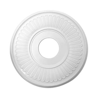 Imagem de Bothyi Base de luminária de teto redonda com medalhão, base para lustre de ventilador de teto para restaurante.